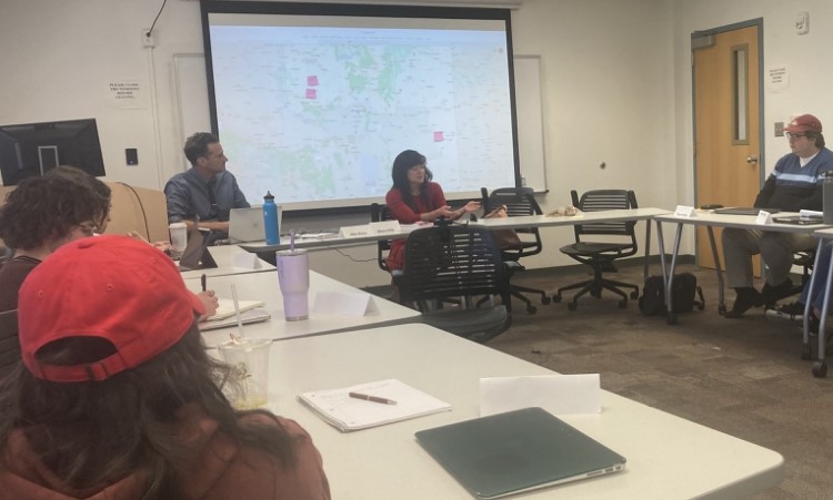 Xochitl Campos Biggs, District Director for New Mexico's 3rd Congressional Distrcit, presenting to the Policy Seminar